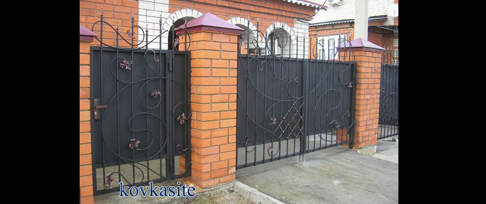 кованые ворота на заказ в москве №36
